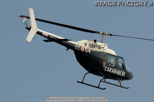 2008-09-20 Air Show Varazze 0103 Agusta-Bell A-212 - Carabinieri